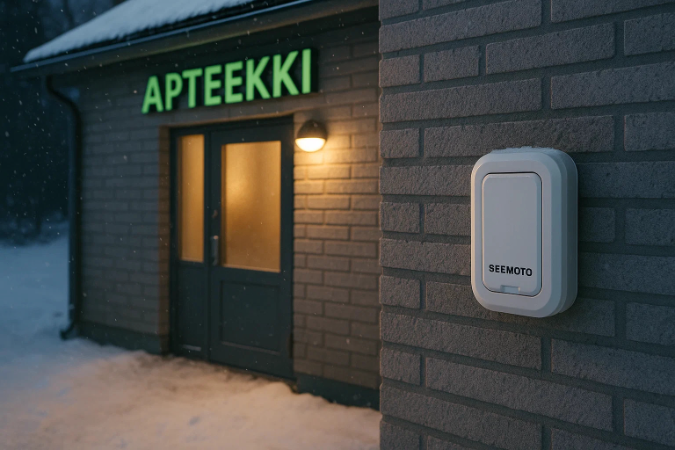 Temperature monitoring of the dispensing machine - remote point